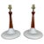 Mid-Century Ceramic and Walnut Table Lamps For Sale - Image 11 of 11