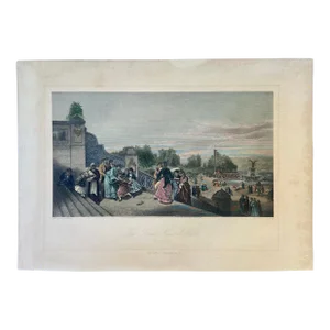1872 Bethesda Terrace at Central Park, Unframed