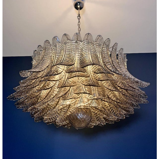 Large Murano Glass Chandelier, 1990 For Sale - Image 13 of 18