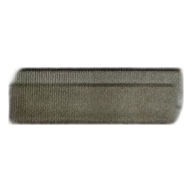 John Lyle Pair of Polished Bronze Block Fire Screen Bases For Sale