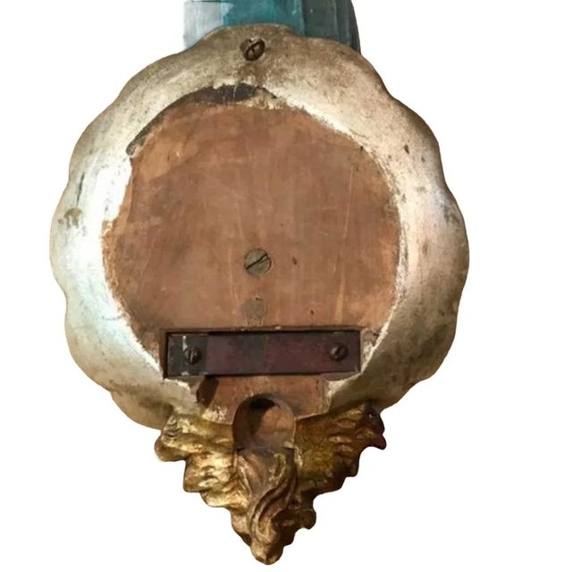 1900s Wood Carved Circus or Organ Music Banner Woman For Sale - Image 4 of 5