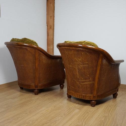 Yellow Vintage Beregére Chairs, 1940s, Set of 2 For Sale - Image 8 of 9
