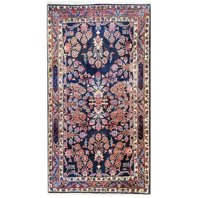 Early 20th Century Vintage Sarouk Mohajeran Rug For Sale In Chicago - Image 6 of 6