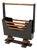 Vintage Art Deco Magazine Rack in Black Lacquered Beech, 1930s For Sale