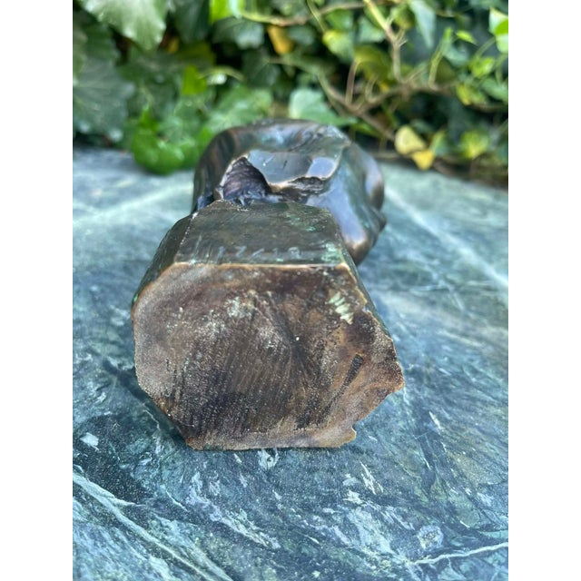 Mid 20th Century Bronze Sculpture “Taos Beauty” by Nicolai Fechin – Native American Portrait For Sale - Image 12 of 14