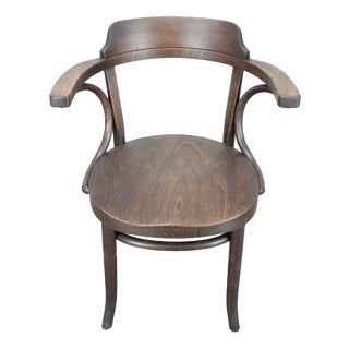 Vintage B3 Bentwood Armchair from Thonet, Czechoslovakia, 1920s For Sale