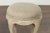 Pair of French Midcentury Walnut Stools with Cabriole Legs and New Upholstery For Sale - Image 12 of 12