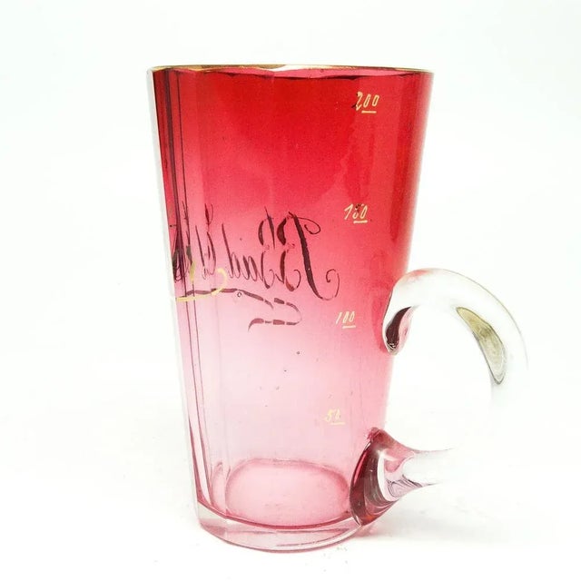 Green Biederneier Measuring Jug, Germany, 1890s For Sale - Image 8 of 11