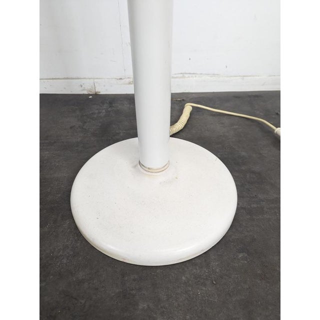 Space Age Floor Lamp in White Plastic, 1970s For Sale - Image 4 of 5