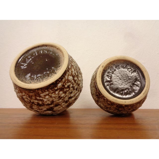Fat Lava Ceramic Vases from Jopeko, 1970s, Set of 2 For Sale - Image 9 of 14