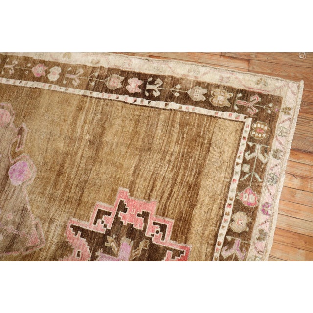 Textile Vintage Turkish Kars Primitive Rug - 6'6" x 9'11" For Sale - Image 7 of 8