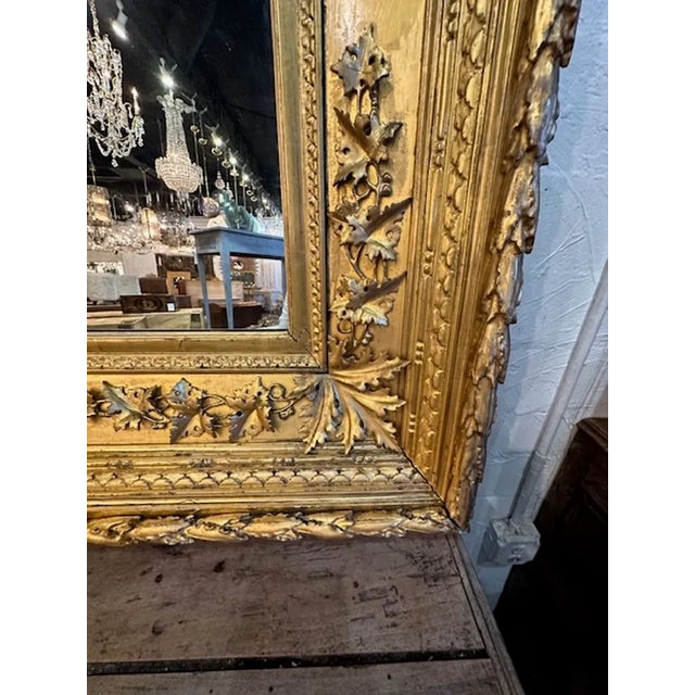 Italian Giltwood Mirror For Sale - Image 4 of 7