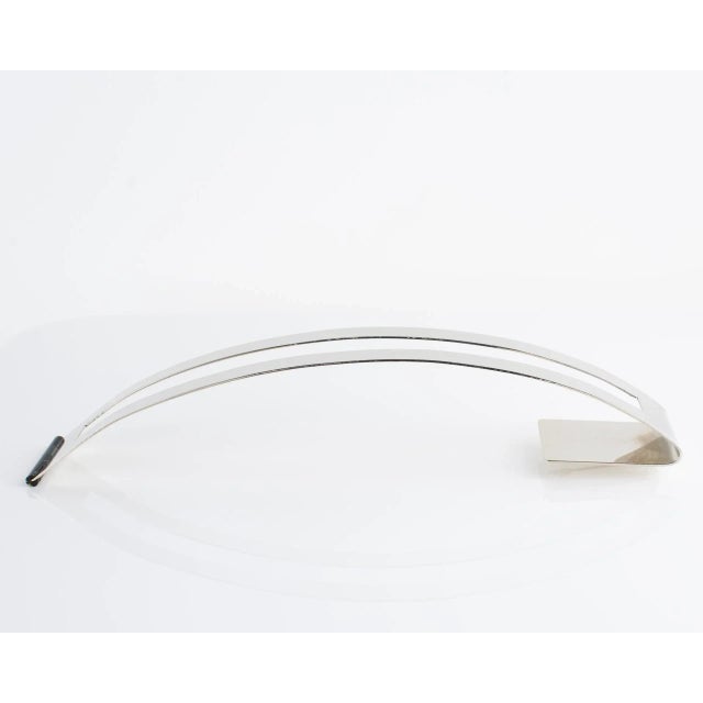 Modernist Giant Chrome Brooch by Valerie Mainguet For Sale - Image 9 of 12