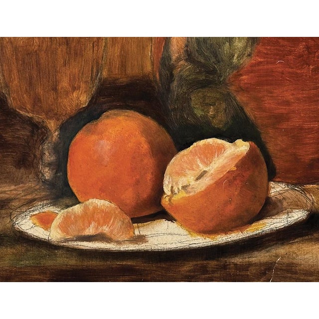 This captivating antique still life from early 1900s France radiates a vibrancy and palette reminiscent of a masterful...