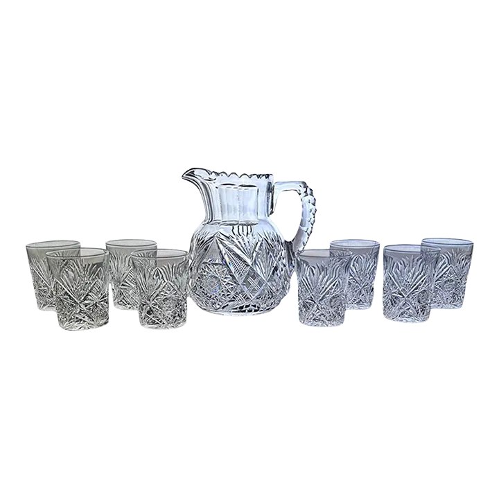 Antique Libbey With Hawkes American Brilliant Period Crystal