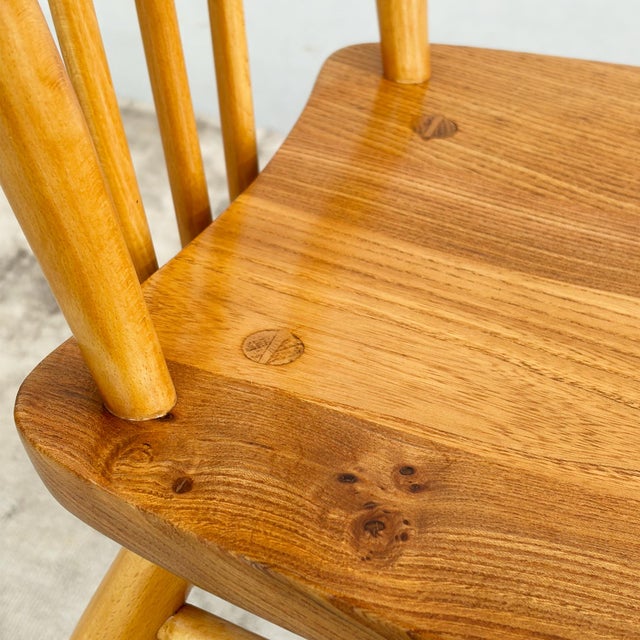 Elm and Beech 391 Dining Chairs by Lucian Ercolani for Ercol, 1980s, Set of 4 For Sale - Image 11 of 16