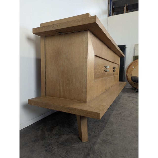 Modern Sideboard in Light Oak For Sale - Image 4 of 12