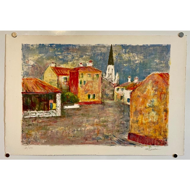 Shungo Sekiguchi, Japanese Woodblock Artist French Lithograph Fauvist Colors School of Paris, c.1950's For Sale In Miami - Image 6 of 6