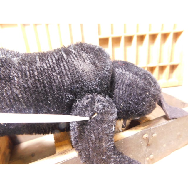 Black Antique Steiff or Schuco Felix the Cat Mohair Plush C. 1920s For Sale - Image 8 of 15