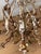 1900 - 1909 Antque Tole Metal Distressed Rusted French Chandelier For Sale - Image 5 of 7