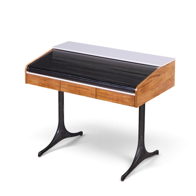 George Nelson for Herman Miller Model 5496 Mid Century Rolltop Desk For Sale - Image 11 of 12