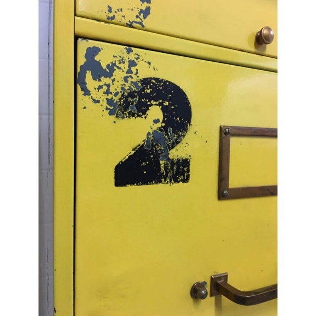 Vintage Yellow File With Numbers Chairish