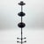 Hand Forged Iron Candelabra Set of 3 (91-111cm) Antique Copper Finish Straight Stem with Classic Scroll Feet For Sale - Image 4 of 6