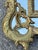 1950s Large Regency Style Mirror with Carved and Gilded Wooden Side Panels, 1950s For Sale - Image 5 of 12
