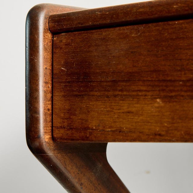 Brown Teak Floating Nightstand by Sigfred Omann for Ølholm Møbelfabrik, 1960s For Sale - Image 8 of 12