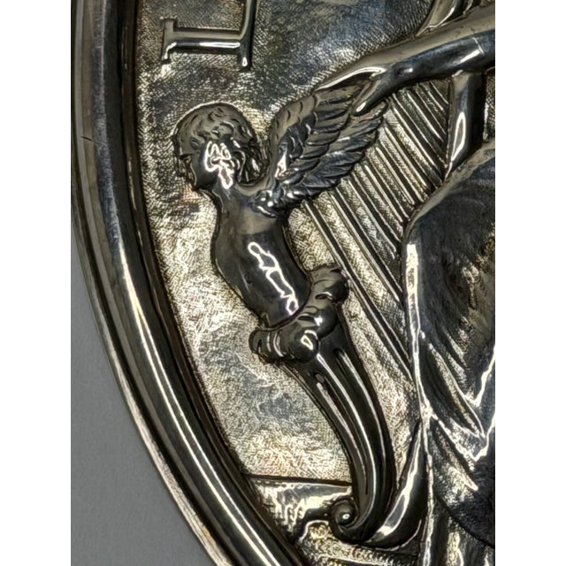 George III London Assurance Britannia Plaque – Hallmarked Sterling Silver, Hennell Family, London, Circa 1801 For Sale - Image 14 of 18