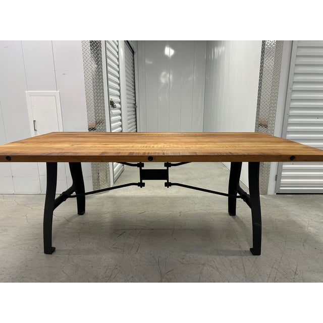 Beautiful solid wood, hand-crafted dining table, made locally in Sun Valley, Idaho. Only 2 years of use, no damage or...