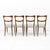 Gorgeous set of four mid-century Italian dining chairs attributed to Paolo Buffa, recently reupholstered in ivory fabric,...
