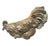 2000 - 2009 Vintage Cast Iron Nesting Rooster Sculpture – Rustic Gray & Rust Patina For Sale - Image 5 of 12