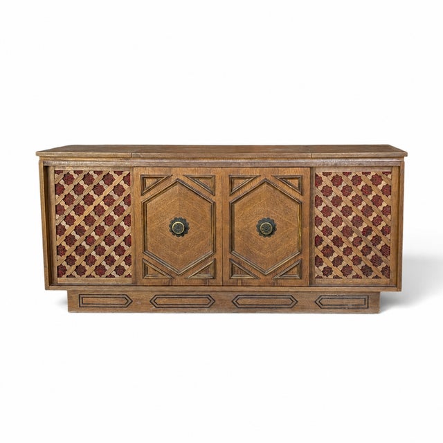 1970s Morse Mediterranean-Style Stereo Console Cabinet For Sale - Image 13 of 18