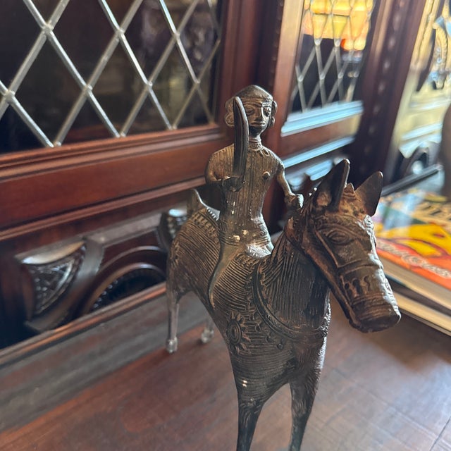 9”by 9” bronze statue in great shape found this in a mansion in Dallas