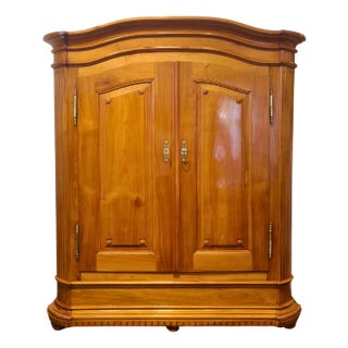 18th Century Cherrywood Baroque Wardrobe For Sale