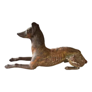 19th Century Cast Iron Greyhound Attr to J.W.Fiske