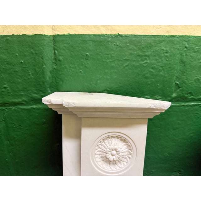 Chesneys Chesneys “The Langley” Regency Period Reproduction Statuary Marble Mantel For Sale - Image 4 of 8