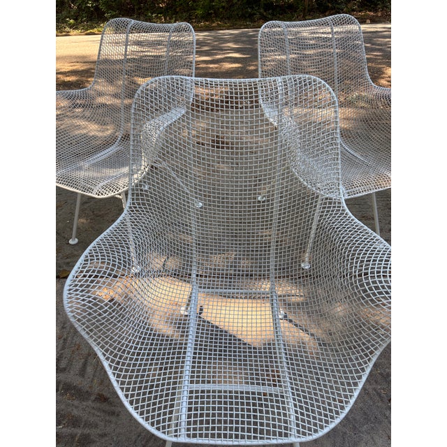 Metal Woodard Sculptura Arm Chairs - Set of 3 For Sale - Image 7 of 7
