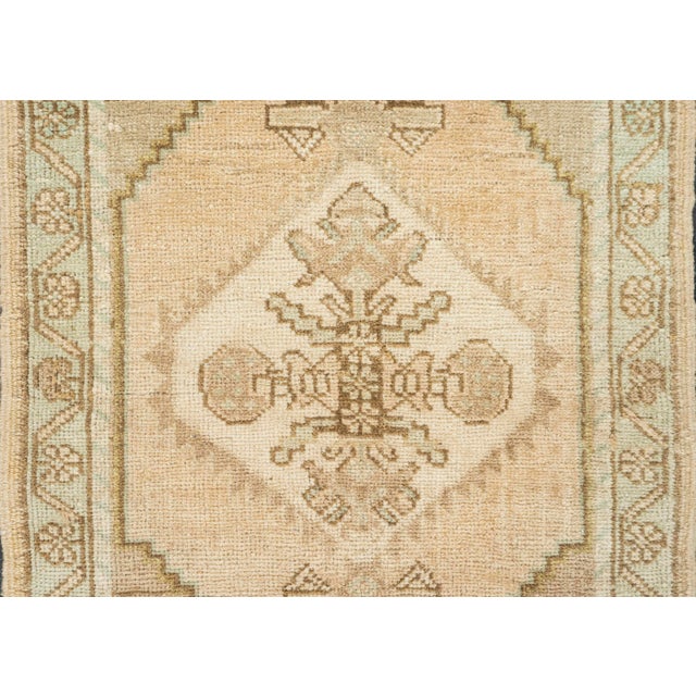 Turkish Mini Rug Oriental Hand Knotted Vintage Rug 1'9" x 3'1" #21060 For Sale - Image 4 of 8