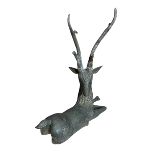 Vintage Bronze Stag Garden Ornament