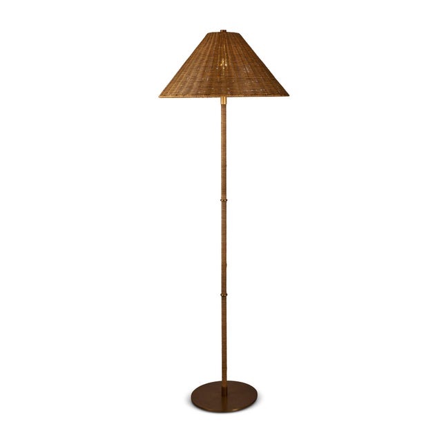 2020s Malibu Rattan Floor Lamp For Sale - Image 5 of 5