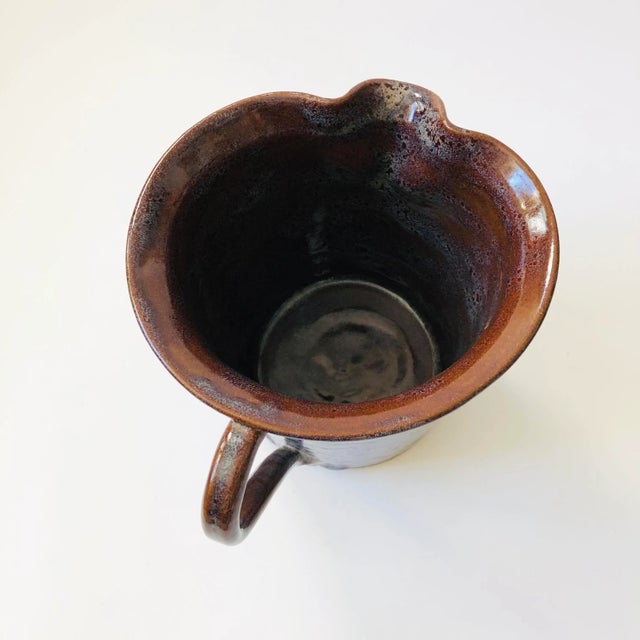 Ceramic Large Niels Frederiksen Studio Pottery Pitcher For Sale - Image 7 of 8