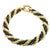 18k Yellow Gold Rope Bracelet With Blue Sapphire Accents For Sale - Image 4 of 7