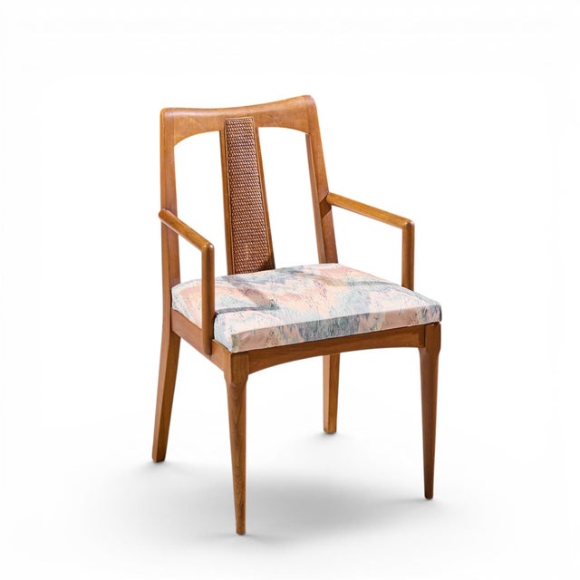 Ramseur Mid Century Walnut and Cane Dining Chairs - Set of 6 For Sale - Image 17 of 17