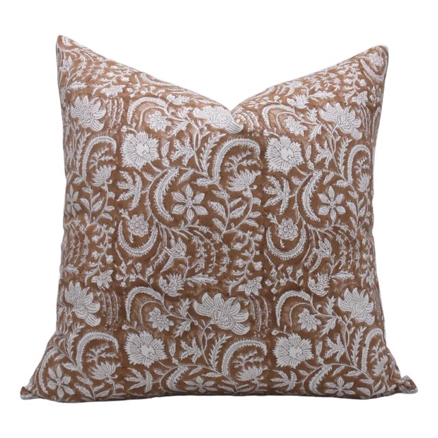 Fabdvine Handmade Block Printed Cushion Cover 14x36 Inch Thick Cotton White-Kundanvan For Sale
