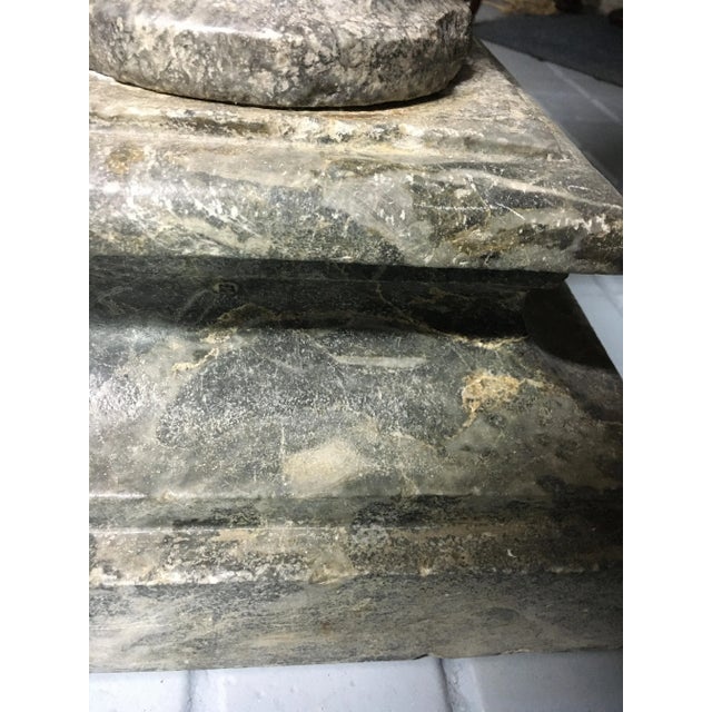 Antique French Marble Pedestal, 1700s For Sale - Image 10 of 11