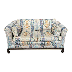 Gilt Chinoiserie Sofa Couch Loveseat by Broyhill and Lenoir Chair Company