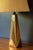 Pair of Vintage Geometric Sculptural Ceramic Accent Table Lamps With Shades For Sale - Image 4 of 14