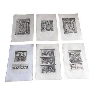 Antique 19th C. Palais De Fontainebleau Architectural Details - Set of 6 For Sale